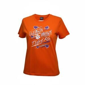 Clemson Tigers T-Shirt Orange Youth S/S Tee 100% Cotton X-Large New